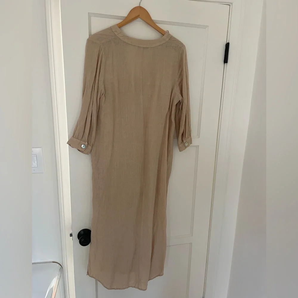 Zara Beige Midi Dress - Picture 7 of 7